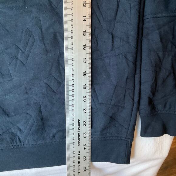 JACK & JONES Men Long Sleeve Turtleneck Hooded Half Zip Sweatshirt size S, Blue - Picture 4 of 8